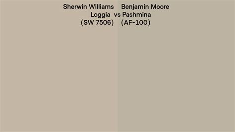 Sherwin Williams Loggia Sw Vs Benjamin Moore Pashmina Af