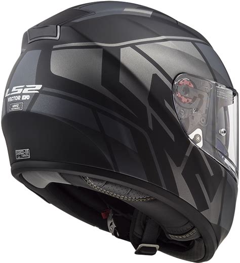 Casco Ls Vector Hpfc Evo Ff Kripton Matt Black Titanium Motosxst