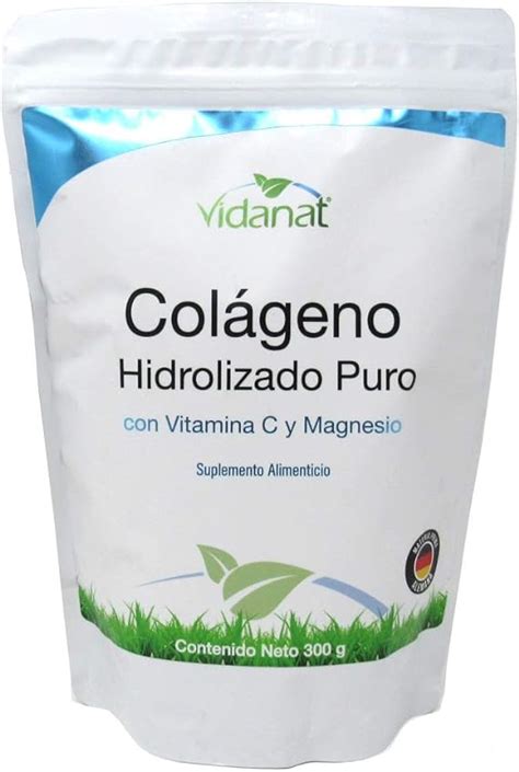 Vidanat Colágeno Hidrolizado Puro Con Vitamina C Y Magnesio 300 G