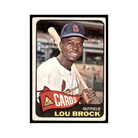 1965 Topps Lou Brock Small Creased Corner 540 EBay