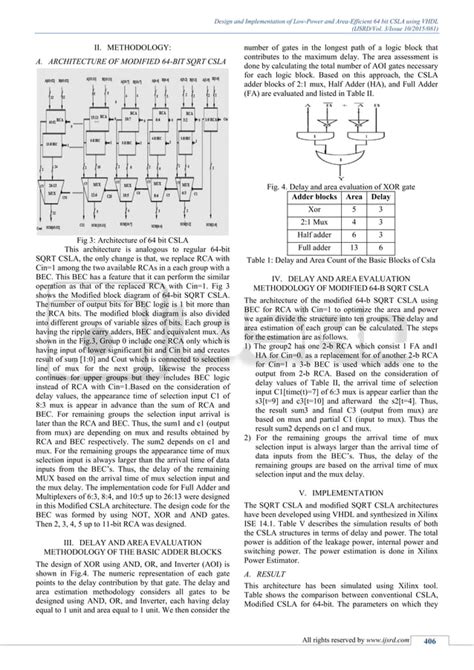 Design And Implementation Of Low Power And Area Efficient Bit Csla