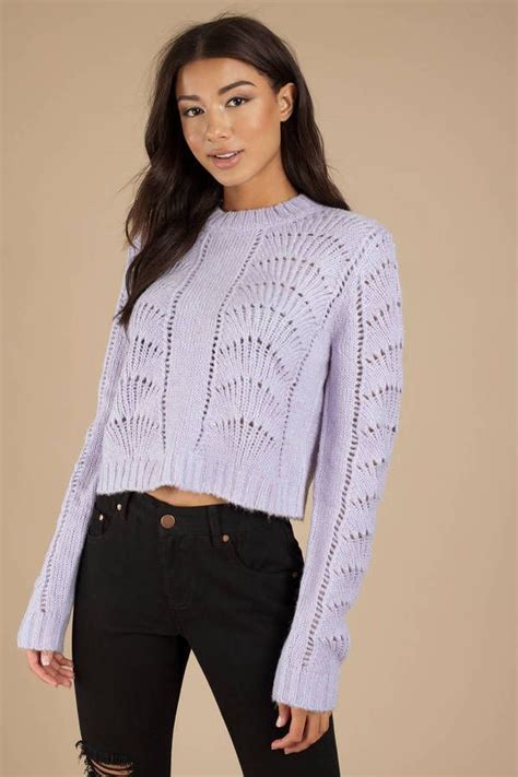 Take It Easy Lavender Sweater Sweaters Lavender Sweater Knitted