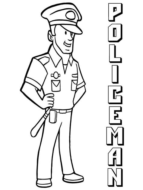 Police Officer Coloring Pages