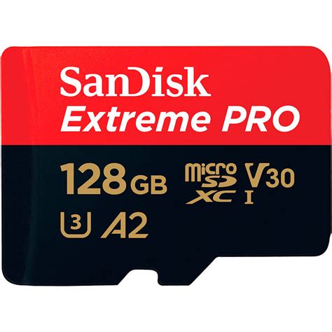 SanDisk Extreme Pro Micro SDXC Kort 128GB V30 A2 UHS I 199 DKK