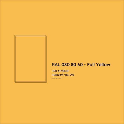 RAL 080 80 60 - Full Yellow Complementary or Opposite Color Name and ...