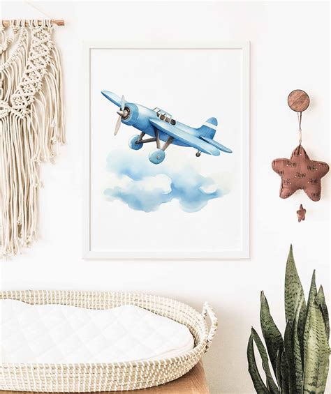 Airplane Poster, Plane Poster, Aviation Wall Art, Vehicle Prints, Boys ...