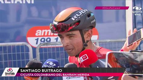 Santiago Buitrago Agradeció El Quinto Lugar En La Etapa 12 Del Giro “me Dolían Las Piernas