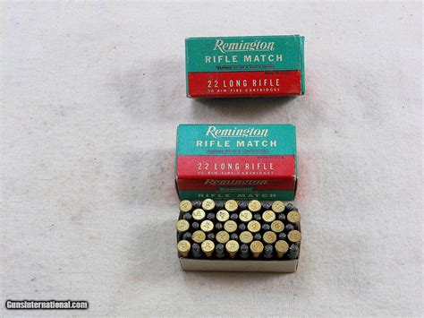 Remington Rifle Match 22 Long Rifle Boxed Ammunition