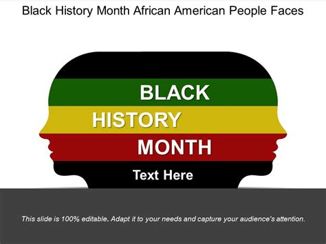 Black History Month African American People Faces Presentation Powerpoint Images Example Of