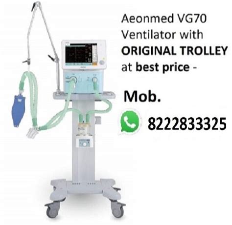 Aeonmed Vg70 Ventilator Respiratory Rate 1 To 80 Bpm 20 2000ml At Rs