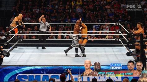 Los Garza Vs Baron Corbin Apollo Crews WWE SmackDown 8 30 2024