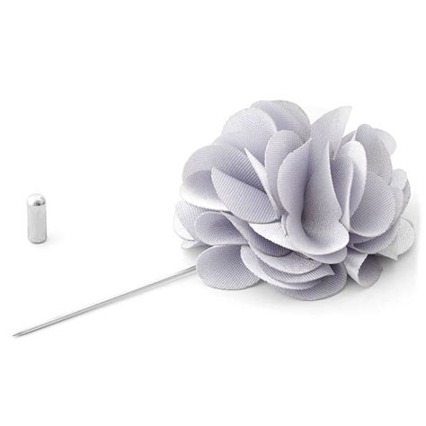 Luxurious Silver Lapel Flower In Stock Warren Asher