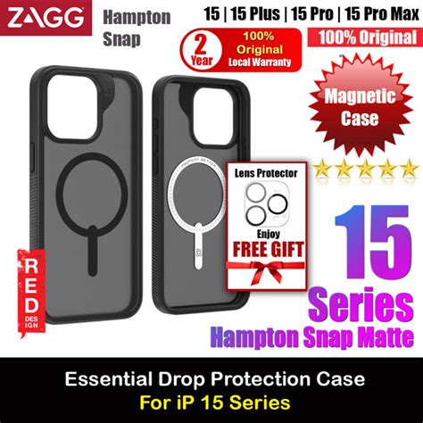 Zagg Hampton Snap Magnetic Anti Slip Non Slip Grippable Drop Protection