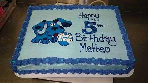 Blue S Clues Cake Design Cake Designs Happy 5th Birthday Cake