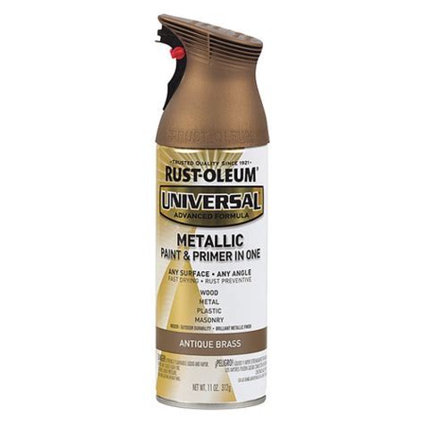 Rustoleum 260728 11 Oz Antique Brass Universal® Metallic Spray Paint