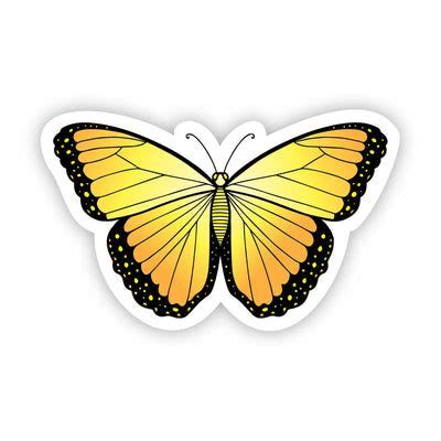 Aesthetic Stickers Aesthetic Stickers Yellow Aesthetic Butterfly