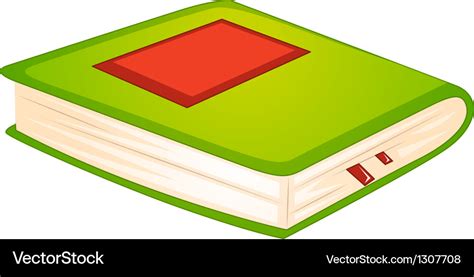 A green book Royalty Free Vector Image - VectorStock