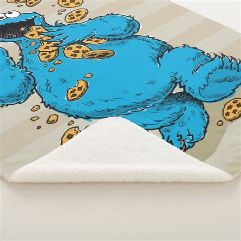 Cookie Monster Crazy Cookies Sherpa Blanket Zazzle