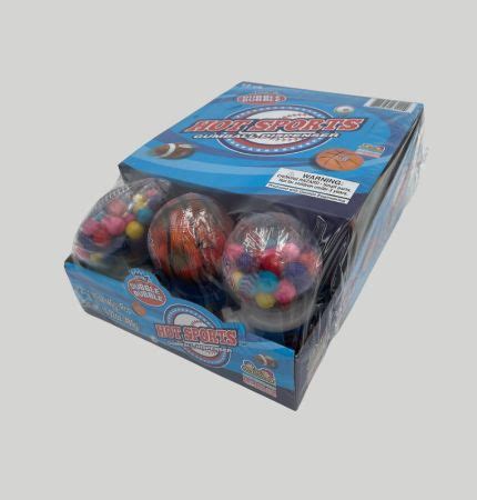 HOT SPORTS GUMBALL DISPENSER 12 CT GUATEMEX ROOFING SUPPLIES