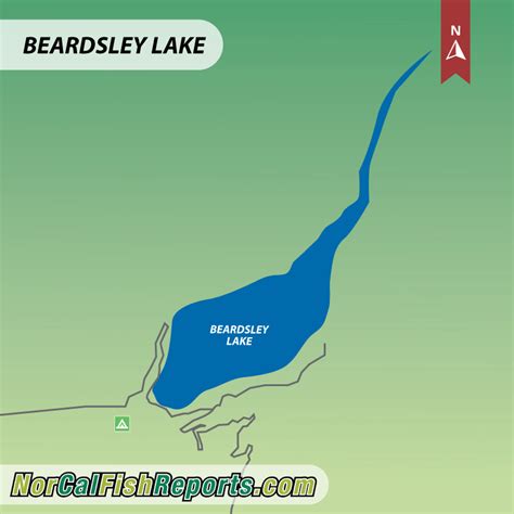 Beardsley Lake - Fish Reports & Map