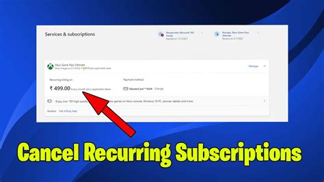 How To Cancel Subscriptions For Microsoft And Xbox Youtube