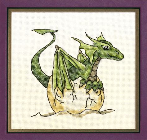 Synaar Cross Stitch Chart Of Baby Dragon Amour Point De Croix