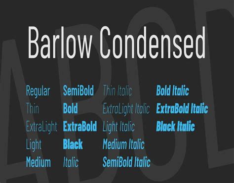 Barlow Condensed Font - UpFonts