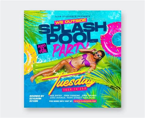 15 Best Summer Pool Party Flyer Templates Psd • Psd Design