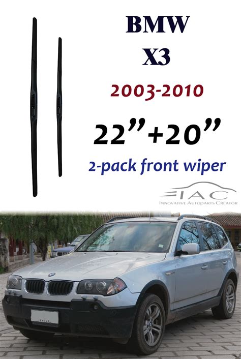 For BMW X3 E83 03 10 24 20 Front Windshield Three Section Wiper Blade