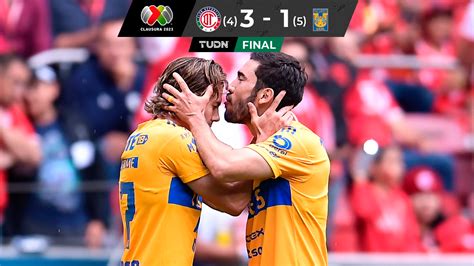 Toluca 3 1 Tigres Resultado Resumen Y Goles Del Partido De Vuelta De