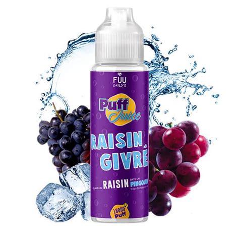 E liquide Raisin givré Puff Juice 50 ml e liquide saveur raisin glacé