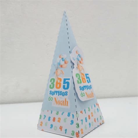 Caixa Cone Personalizada 365 Sorrisos Produtos Elo7