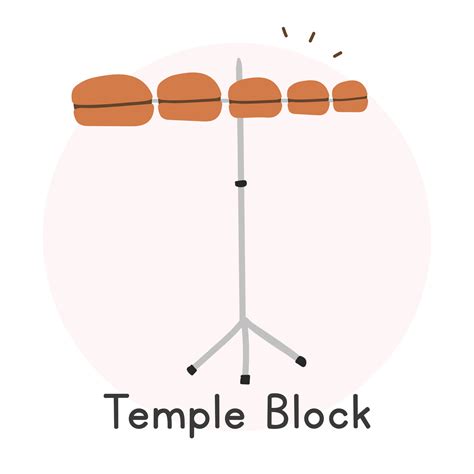 Temple block clipart cartoon style. Simple cute temple blocks with 5 ...