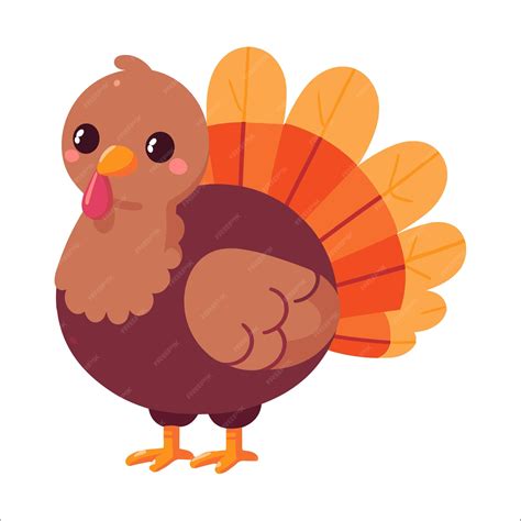 Premium Vector Cute Thanksgiving Turkey Clipart For Fall Or Autumn