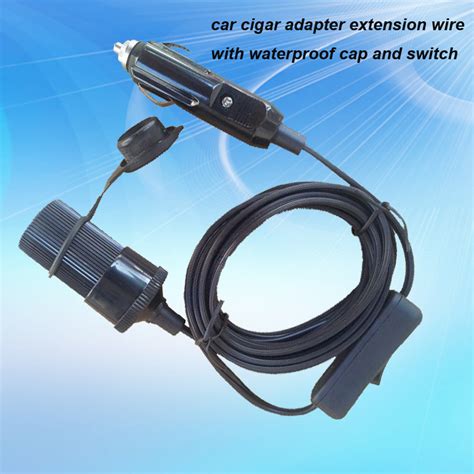 V V Car Cigarette Lighter Power Socket With Extension Cable And