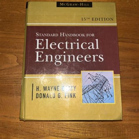 Standard Handbook For Electrical Engineers Hardcover By Fink Donald