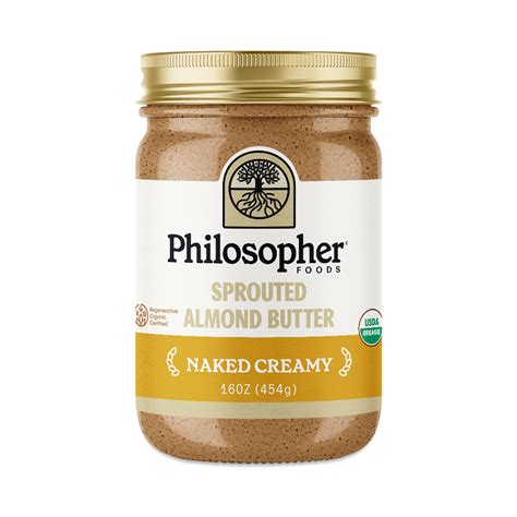 Philosopher Foods Sprouted Almond Butter Naked Creamy Value Size