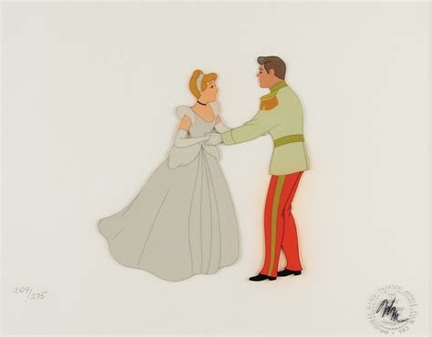 Cinderella And Prince Charming Limited Edition Cel From Cinderella