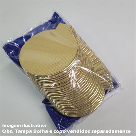 Base Laminada Para Doces Redondo 7 5cm Ouro 25 Unidade Stalden