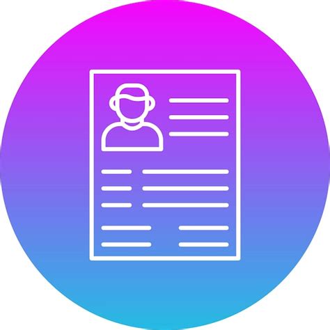 Premium Vector Resume Icon