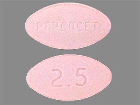 Percocet 25 Pill Pink Oval 17mm Pill Identifier