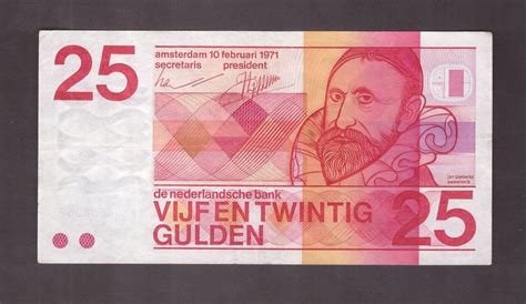 Holandia Banknot 25 Gulden 1971 Rok M6371 14089824291