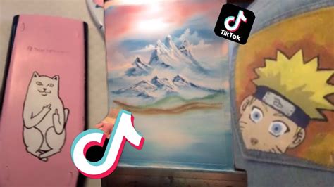 Painting Tiktok Painting Art Collectibles Acrylic Etna Pe