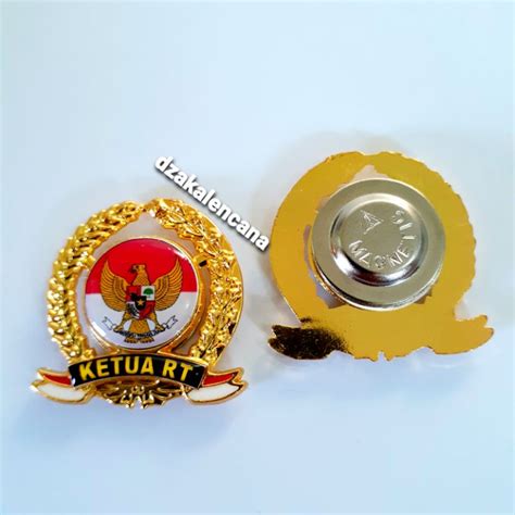 Jual Pin Ketua Rt Pin Ketua Rukun Tangga Lencana Ketua Rt Shopee