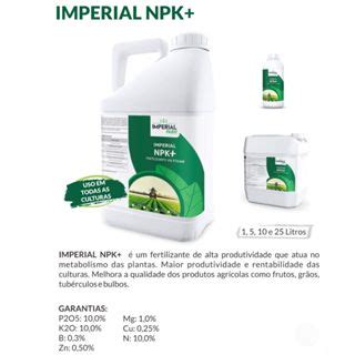 Fertilizante Foliar Npk Litros Adubo Concentrado Npk Para Plantas