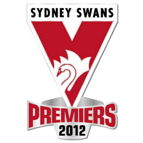 2012 Sydney Swans AFL Premiers Pin Badge Victory Badges