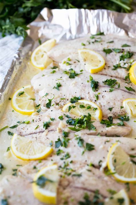 Easy Lemon Garlic Baked Tilapia Cafe Delites