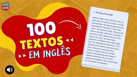 Textos em Inglês tradução e Áudio