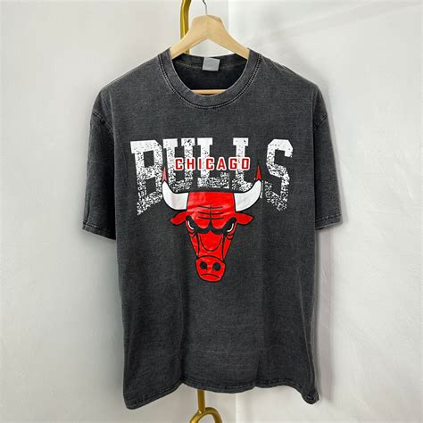 Chicago Bulls Acid Wash Bangkok Oversized Shirt Unisex Shopee Philippines