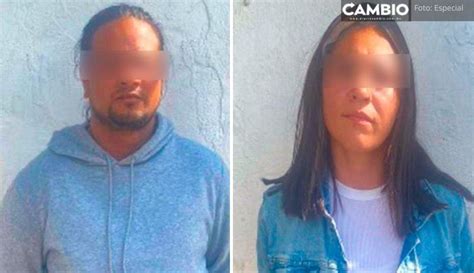 Tras persecución arrestan a pareja colombiana por asaltar fonda en Puebla